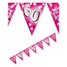 Bunting Flag Pennant Banner Birthday Pink 60th