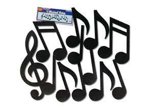 Musical Notes Cutouts 30 to 53cm tall