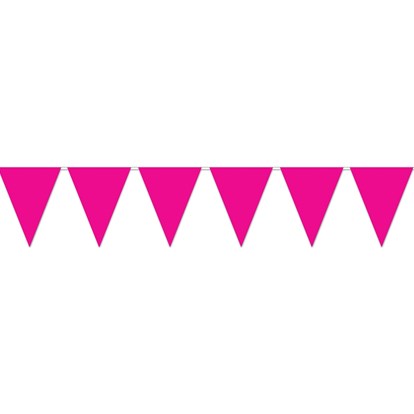 Flag Bunting Hot Pink 3.6M