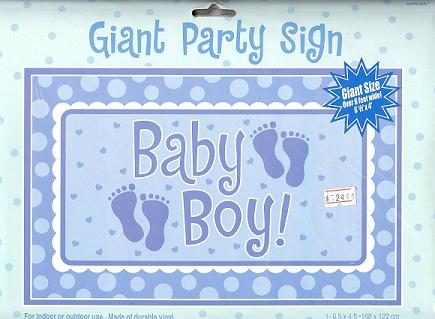 Giant Sign - Baby Boy at PartyZone 09 4421442
