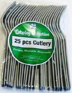 Cutlery Forks Silver Pk25