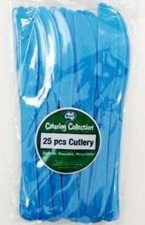 Cutlery Knives Azure Blue Pk25