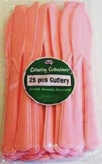 Cutlery Knives Light Pink Pk25