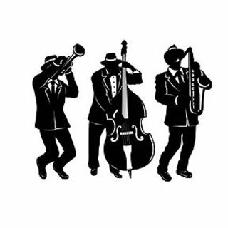 Musical Jazz Trio Silhouettes Pk3