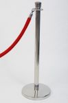 Stanchion Rope - Red or Black - for crowd control barrier