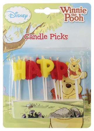 Winnie Candle Pick Happy Birthday