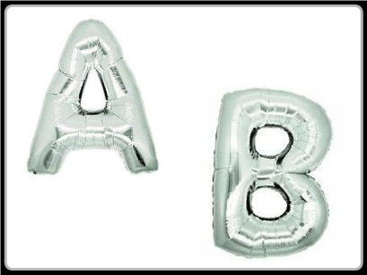 Giant balloon alphabet letters suitable for helium or air filling at PartyZone 09 4421442
