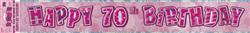 Banner Glitz Pink 70th 3.6M