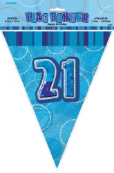 Banner Glitz Blue Flag 21