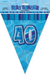 Banner Glitz Flag Blue 40