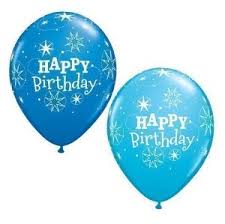 Balloons Happy Birthday Sparkle Blue Ea