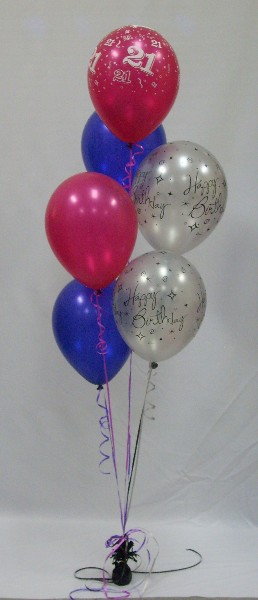 Balloon Bouquet - 6 Balloons - Floor Height